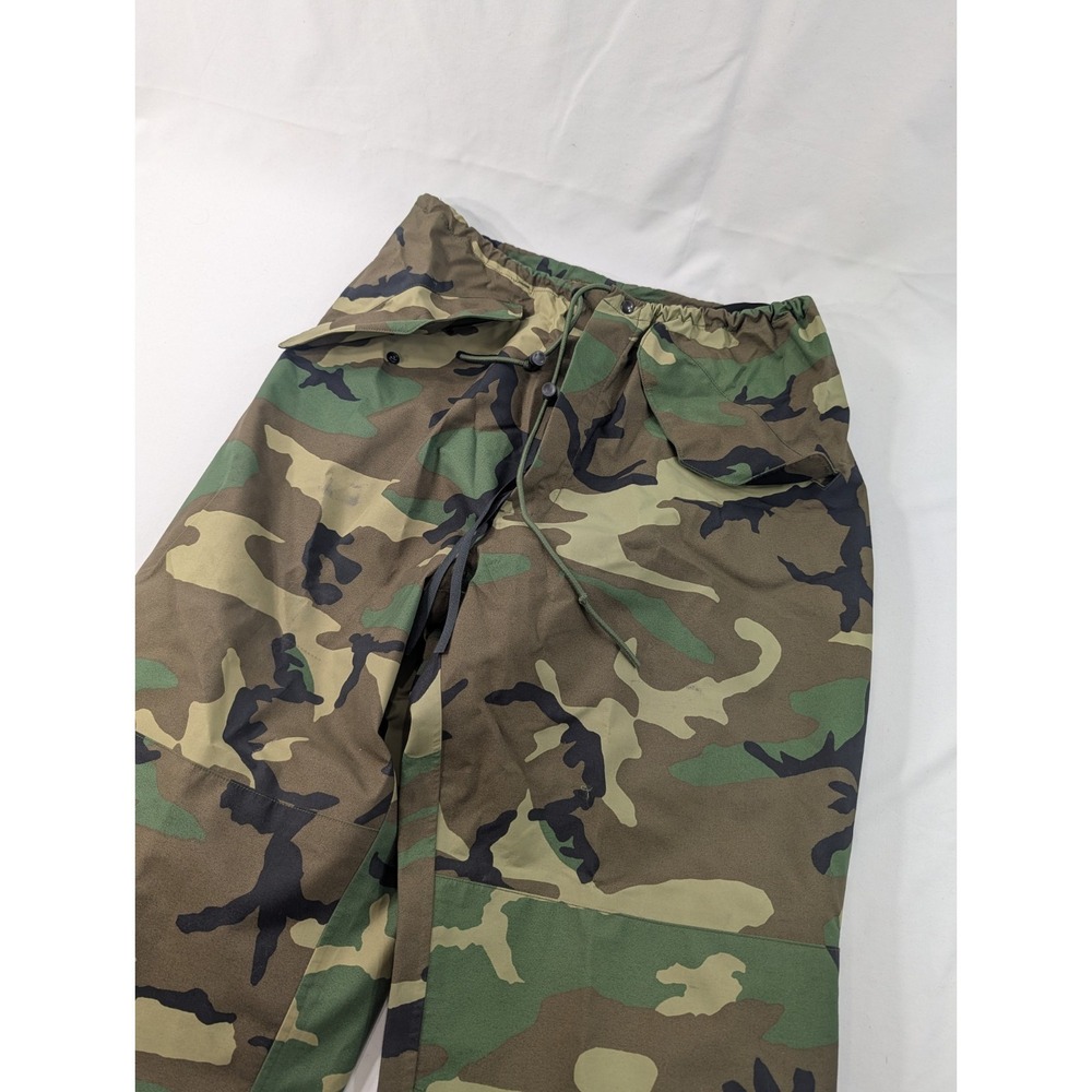 US Military  Goretex Pants Medium Reg Woodland Camo Army Cold Weather Rain‎ USA